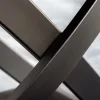 Ausziehbarer Esstisch INCEPTION 130-190cm weiß Marmor Keramik schwarzes Metallgestell