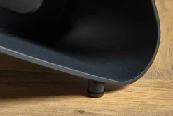 Ausziehbarer Esstisch INFINITY 180-260cm taupe Keramik Marmor schwarz Metall