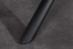 Ausziehbarer Esstisch MIKADO 180-230cm weiß Keramik schwarz Sterngestell