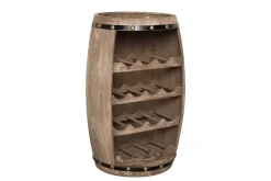 Authentisches Weinregal BODEGA 65cm natur Pinie Weinfass Shabby Chic