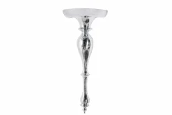 Barocke Wandkonsole SCALA 60cm silber Aluminium Wandregal
