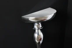 Barocke Wandkonsole SCALA 60cm silber Aluminium Wandregal