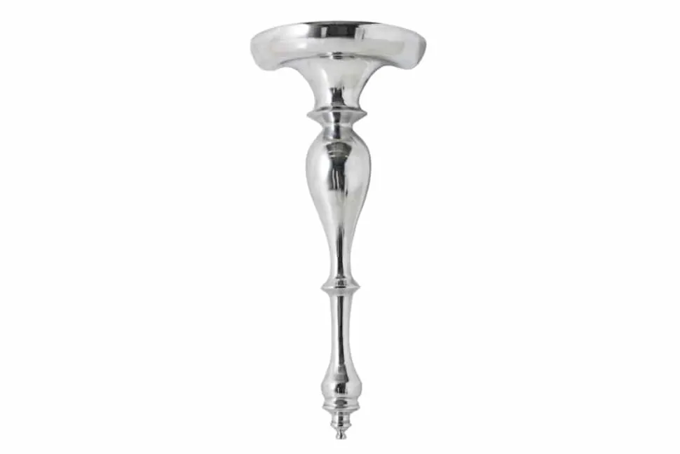 Barocke Wandkonsole SCALA 80cm silber Aluminium Wandregal