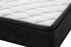 Bequeme Matratze mit Topper CLOUD FLEX 180x200cm dunkelgrau Tonnentaschenfederkern 9-Zonen