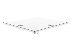 Bequemer Topper CLOUD FLEX 160x200cm weiß