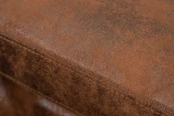Chesterfield Ecksofa MODERN BAROCK 275cm antik braun Microfaser 3-Sitzer Federkern
