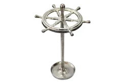 Dekorativer Schirmständer SEVEN SEAS 65cm silber Metall Regenschirmhalter