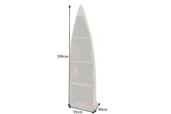 Dekoratives Bootsregal JAKARTA 190cm bunt Massivholz aus recycelten Fischerbooten Bücherregal