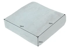 Design Bodenkissen XL MODERN ART 70cm türkis abstraktes Muster Sitzkissen