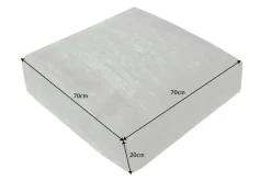 Design Bodenkissen XL MODERN ART 70cm grün abstraktes Muster Sitzpouf