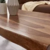 Design Couchtisch AMAZONAS 110cm braun Sheesham Massivholz Baumkante