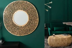 Design Couchtisch LEAF 130cm gold Metall-Aluminium-Legierung handmade