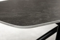 Design Couchtisch OSAKA 110cm anthrazit Keramik schwarz Metall mit Sterngestell