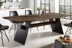 Design Esstisch GRAND OAK 240cm smoke Eiche Massivholz