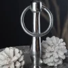 Design Etagere ORIENT 50cm silber im Wild Hammerschlag mit drei Etagen