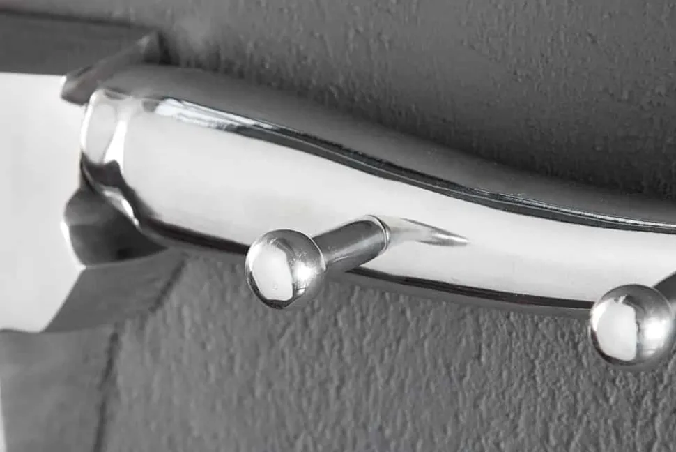 Design Garderobe BULL 100cm Aluminium Wanddekoration Stierkopf