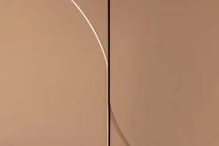 Design Highboard SAVOY 130cm grau beige greige Travertin Keramik Stauraum 3D-Front