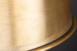 Design Hängelampe INDUSTRIAL 45cm gold Metall rund Pendelleuchte höhenverstellbar