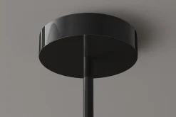 Design Hängelampe LIQUID DIAMOND 100cm smoke schwarz Glas fünf Schirme Kugelleuchte