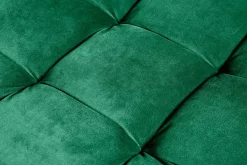 Design Hocker COZY VELVET 80cm smaragdgrün Samt goldene Füße