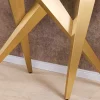 Design Konsolentisch ART LIVING 140cm weiß Marmor Keramik champagner gold brushed