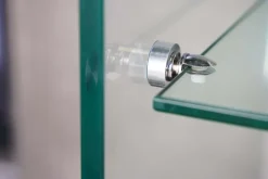 Design Konsolentisch FANTOME 100cm Glas transparent mit Ablage