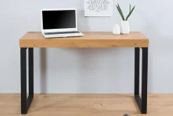 Design Konsole OAK DESK 120cm Eiche Vintage Metallgestell Schreibtisch