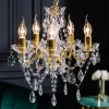Design Kronleuchter DIAMONDS S 40cm gold Acryl 5-armig Barock Design