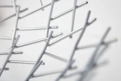 Design Schale STRUCTURE 45cm silber pulverbeschichtetes Metall