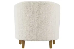 Design Sessel HEMINGWAY beige Bouclé Tweed Soft mit Armlehnen Cocktailsessel