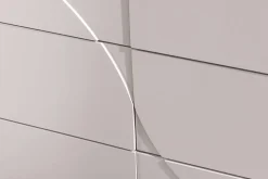 Design Sideboard SAVOY 150cm kaschmir weiß Marmor Keramik mit sechs Schubladen