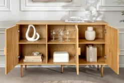 Design Sideboard VIENNA 120cm natur Wiener Geflecht Kommode