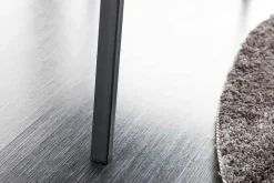 Design Sitzbank PETIT BEAUTÉ 80cm senfgelb Cord schwarzes Gestell