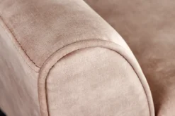Design Sitzbank SCARLETT 90cm beige coffee Samt