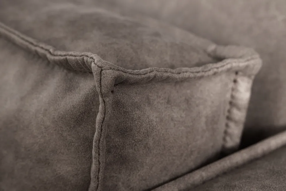 Design 3-Sitzer Sofa BOSSA NOVA 260cm antik dunkelgrau Microfaser Couch Wohnzimmer