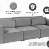 Design 3-Sitzer Sofa BOSSA NOVA 260cm grau Chenille XXL-Couch