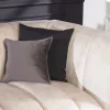 Design 3-Sitzer Sofa NOBLESSE 225cm champagner beige Samt 3-Sitzer Federkern schwarze Metallfüße