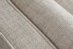 Design Sofa COZY VELVET 220cm beige Chenille Federkern 3-Sitzer mit goldener Kappe