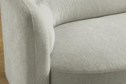 Design Sofa GATSBY 230cm greige Chenille Federkern 3-Sitzer Couch Rundum-Bezug