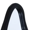Design Spiegel ORGANIC 180cm schwarz Standspiegel Wandspiegel abgerundeter Rahmen
