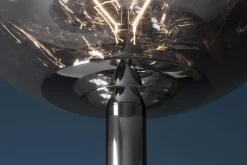 Design Stehlampe LIQUID DIAMOND 170cm smoke Glas Stahl sieben Schirme Kugelleuchte