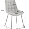 Design Stuhl ROADSTAR taupe schwarze Metallbeine