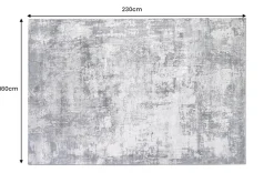 Design Teppich MODERN ART 230x160cm grau kupfer Kurzflor Indoor-Teppich