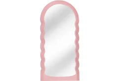Design Wandspiegel WAVE 160cm rosa