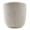 Drehbarer Design Sessel GATSBY taupe Bouclé Tweed Soft 360°