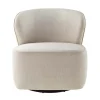 Drehbarer Design Sessel GATSBY beige Samt 360°