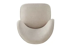 Drehbarer Design Sessel GATSBY beige Samt 360°