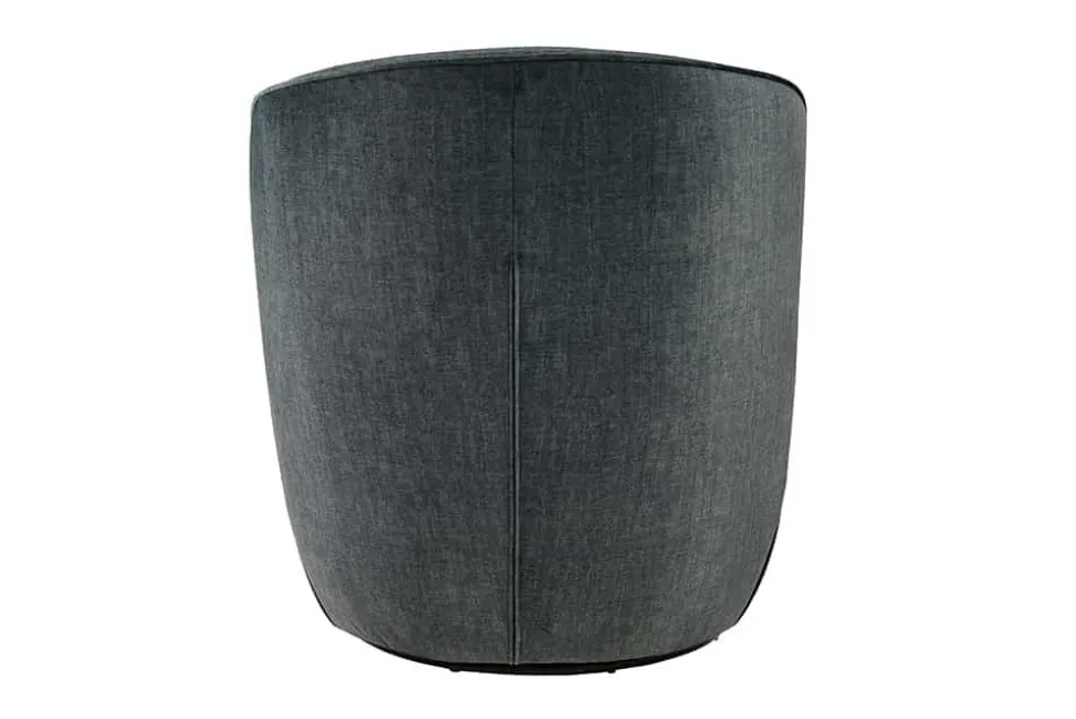 Drehbarer Design Sessel GATSBY petrol Samt 360°