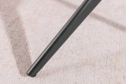 Drehbarer Design Stuhl CONCORD dunkelgrau Samt Taschenfederkern Metallgestell schwarz