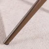 Drehbarer Design Stuhl CONCORD rost braun Samt Taschenfederkern Metallgestell braun